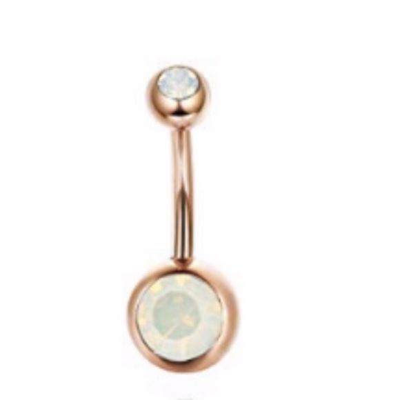 2/$10 ROSE GOLD BELLY BUTTON RING - Picture 3 of 3